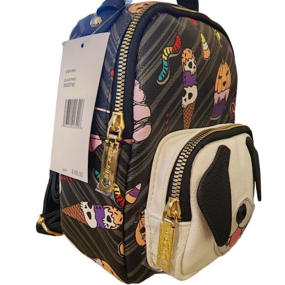 Betsey Johnson  small backpack dog face with Halloween print main image 8